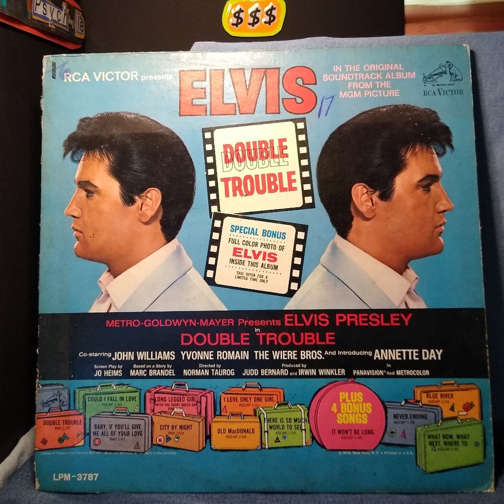 Elvis Double Trouble Soundtrack MONO 1967 Vinyl